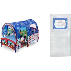 Delta Children Toddler Tent Bed, Disney Mickey Mouse & Disney Mickey Mouse 6 Bin Design and Store Toy Organizer