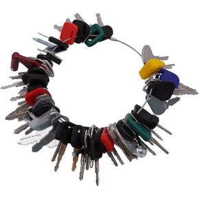 60 Keys Heavy Equipment/Construction Ignition Key Sett for Heavy Equipment John Deere Bobcat New Holland Komatsu Volvo