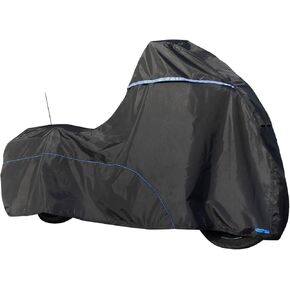 FENRIR 108" Motorcycle Cover Waterproof Outdoor Storage Exhaust Pipe Anti-Scalding Antenna Hole for Harley Davidson Touring Road Glide Ultra Limited Indian Roadmaster Pursuit Honda Gold Wing K1600GTL