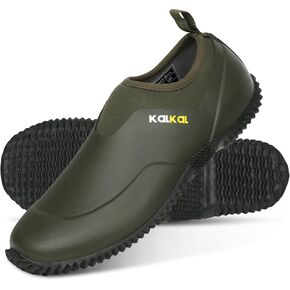 Kalkal Unisex Waterproof Garden Shoes, Men's Garden Boots,Women's Rain Shoes, Neoprene Rubber Footwear for Camping, Lawn Care, Gardening, Car Wash and Yard Work(Size 6-14)