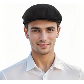 Ultra-Light Breathable Linen Flat Cap - Unisex Newsboy Hat, Summer Ivy Cap for Men and Women, Classic Lightweight Gatsby Hat