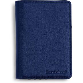 Brookstone Travel Passport Wallet - RFID-Blocking Passport Cover Vaccine Card Organizer – Credit Card Wallet for Men and Women, Black