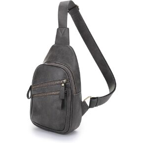 JESSIE & JAMES Jeannie Unisex Multi-Pocket Sling Bag Crossbody Backpack Purse