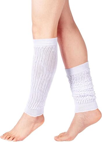 Moon Wood 80s Neon Slouch Leg Warmers for Women Leg Warmers Extra Long Knit Knee High Scrunch Socks in Saudi Arabia