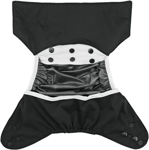 babygoal Cloth Diaper Covers 6 Pack with Wet Bag for Fitted Diapers and Prefolds with Double Gussets, Adjustable and Reusable for Baby Boys and Girls in Saudi Arabia