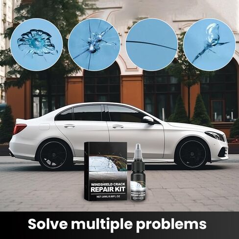Upgrade Windshield Crack Repair Kit, 2024 New Windshield Crack Repair Fluid Window Automotive Windscreen Tool, Car Glass Repair Glue Scratch Chip Cracks Repair Kit（2 Boxes） in Kuwait