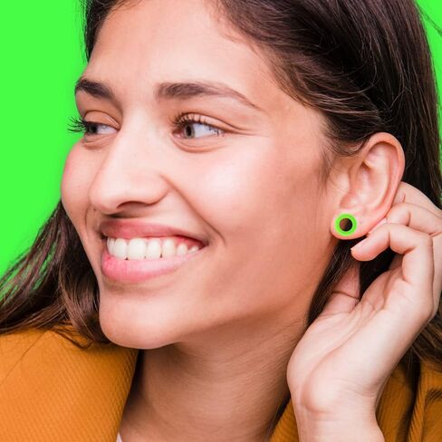 طقم 55 قطعة لتمديد الأذن من BodyJ4You 14G-12mm - بلسم تمدد الأذن بزيت الجوجوبا للعناية اللاحقة - سدادات أكريليك خضراء قياس أنفاق السيليكون - موسعات خفيفة الوزن للرجال والنساء in Kuwait