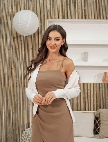 Yekaty Womens Cropped Cardigan Sweaters Lightweight Button Down Sweaters Bolero Shrugs for Dresses in Saudi Arabia