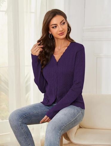 Yekaty Womens Cropped Cardigan Sweaters Lightweight Button Down Sweaters Bolero Shrugs for Dresses in Saudi Arabia