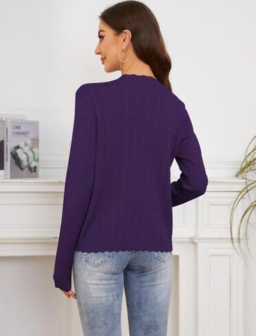 Yekaty Womens Cropped Cardigan Sweaters Lightweight Button Down Sweaters Bolero Shrugs for Dresses in Saudi Arabia