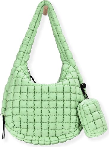 Puffer Tote Bag for Women, Quilted Tote Bag Large Crossbody Bag Hobo Bag Lightweight Carryall Bag for Women in Saudi Arabia