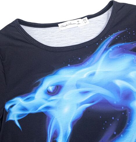Boys' 3D Graphic T-Shirt and Shorts Set - Colorful Neon Print Outfits for Kids in Kuwait