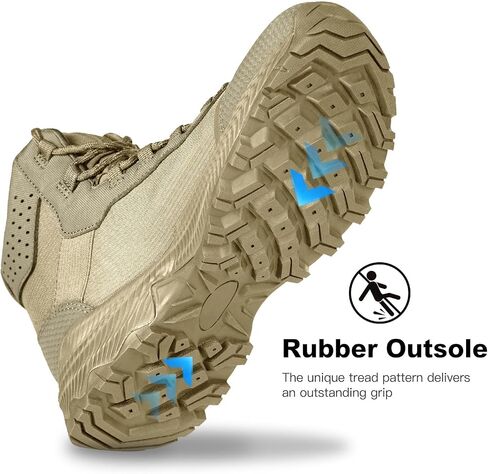 FREE SOLDIER Men's Tactical Hiking Boots Breathable Desert Boots Lightweight Work Military Boots in Saudi Arabia