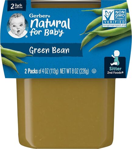 Gerber Stage 2 Baby Food, Banana Puree Tubs, No Artificial Colors or Flavors, Baby Puree, 16-Pack in Saudi Arabia