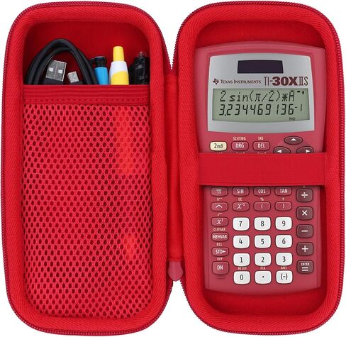 حقيبة حمل صلبة متوافقة مع الآلة الحاسبة العلمية Texas Instruments TI-30XIIS TI-30XS TI-30Xa TI-36X Pro (حقيبة سوداء) in Saudi Arabia