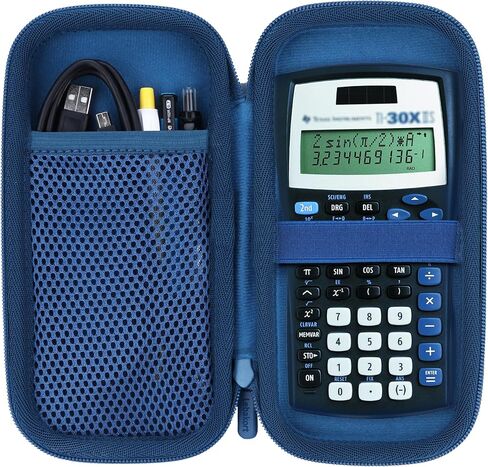 حقيبة حمل صلبة متوافقة مع الآلة الحاسبة العلمية Texas Instruments TI-30XIIS TI-30XS TI-30Xa TI-36X Pro (حقيبة سوداء) in Saudi Arabia