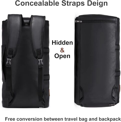 حقيبة ملابس سفر قابلة للتحويل من seyfocnia، حقيبة حمل الملابس من القماش الخشن للرجال والنساء - 3 في 1 حقيبة معلقة تناسب حقيبة سفر العمل in Kuwait