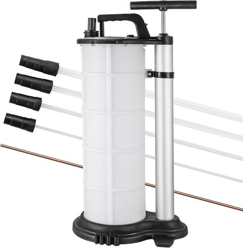 مضخة يدوية لتغيير الزيت بسعة 9 لتر مع 4 خراطيم، مضخة تغيير مستخرج الزيت لإخلاء سوائل السيارات، مستخرج سوائل تغيير الزيت مع عصا قياس الأسلاك وخراطيم الشفط in Kuwait