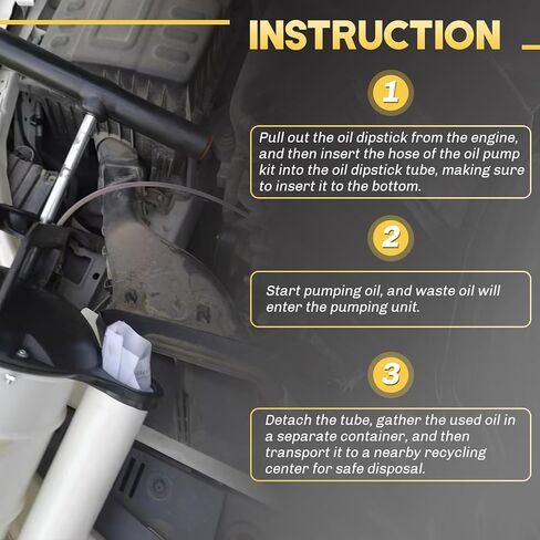 مضخة يدوية لتغيير الزيت بسعة 9 لتر مع 4 خراطيم، مضخة تغيير مستخرج الزيت لإخلاء سوائل السيارات، مستخرج سوائل تغيير الزيت مع عصا قياس الأسلاك وخراطيم الشفط in Kuwait
