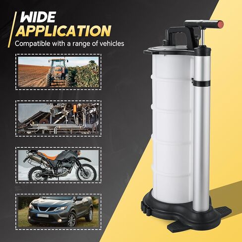 مضخة يدوية لتغيير الزيت بسعة 9 لتر مع 4 خراطيم، مضخة تغيير مستخرج الزيت لإخلاء سوائل السيارات، مستخرج سوائل تغيير الزيت مع عصا قياس الأسلاك وخراطيم الشفط in Kuwait