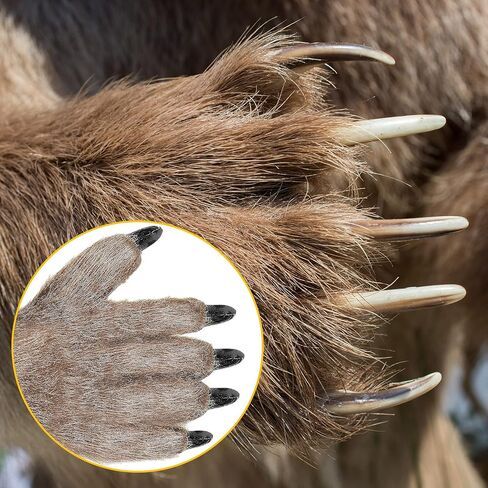 Halloween Hairy Wolf Claws Gloves Animal Paw Mittens Animal Hands Mittens for Halloween Party Favors Cosplay Supplies for Adults and Teenage in Saudi Arabia