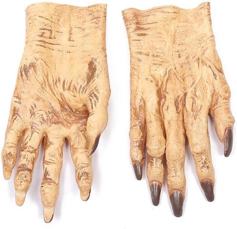 Halloween Costume Gloves Werewolf Gloves Party Cosplay Horror Gloves Horror Zombie Hands Scary Hands for Adult in Saudi Arabia