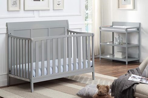 Suite Bebe Shailee 4-in-1 Convertible Crib in Brown Stone in Saudi Arabia