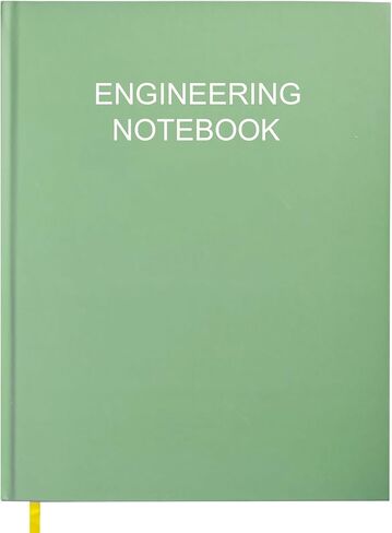 Engineering Notebook/Engineer Graph Paper Notebook - (.25" Grid Format), Lab Notebook Quad Ruled Book with Grid Pages: Table of Contents for Chemistry, Physics, Biology, 8" x 10", Green in Saudi Arabia