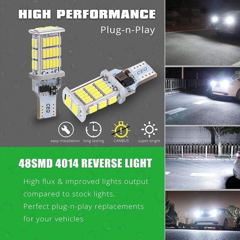 مصابيح LED BA15S 7506 1156، استبدال المصابيح العكسية 12 فولت، 6000 كيلو زينون أبيض إكستريم سوبر برايت P21W 3497 ترقية للمركبات الترفيهية والسيارات والشاحنات وسيارات الدفع الرباعي والشاحنات الصغيرة in Saudi Arabia