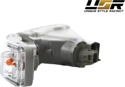 USR 95-97 LS400 أضواء إشارة الانعطاف - مجموعة مصابيح إشارة المصد الأمامي ذات العدسات الشفافة بالكامل من الكريستال JDM (يسار + يمين، داخلي + خارجي، 4 قطع) متوافق مع لكزس LS400 1995-1997 in Kuwait