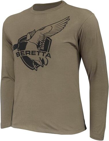 تي شيرت Beretta Wingbeat مصنوع من القطن بأكمام طويلة وكلاسيكي in Saudi Arabia