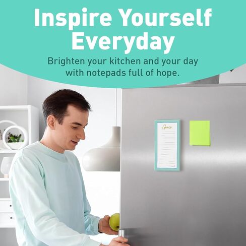 S&O Magnetic Notepads for Refrigerator 4 Pack, Strong magnet sheets for Fridge Sets - Magnetized List Pages for freezer - Sticky Notes for cooler - 3.5" x 7", 45 Pages in Saudi Arabia