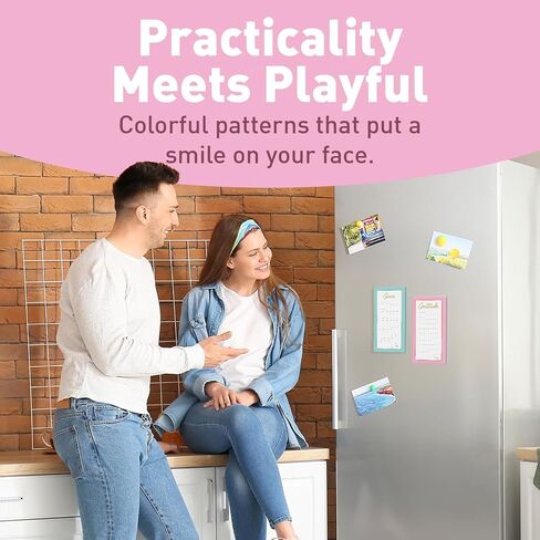 S&O Magnetic Notepads for Refrigerator 4 Pack, Strong magnet sheets for Fridge Sets - Magnetized List Pages for freezer - Sticky Notes for cooler - 3.5" x 7", 45 Pages in Saudi Arabia