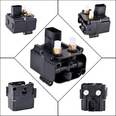 37206864215 Air Suspension Compressor Valve Block Compatible with B-M-W F07 F11 LCI F01 F02 F04 535i 550i 740i 750i 760Li ActiveHybrid 7 Alpina B7 B7L xDrive 2008-2017 37206789450 37206868998 in Kuwait