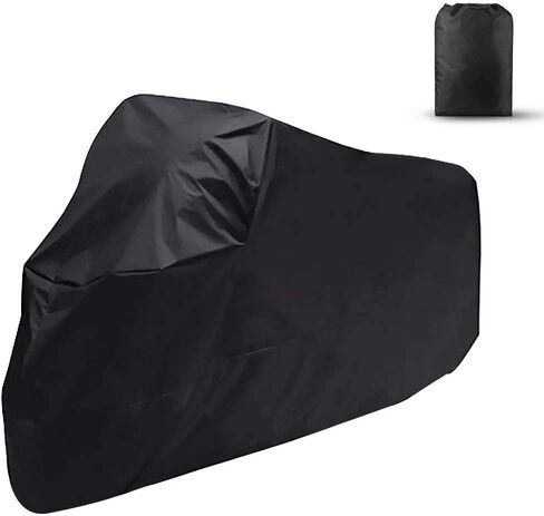 غطاء دراجة نارية ILM مع 3 أبازيم مقاومة للرياح مقاس 3XL 116 بوصة مناسب لهارلي ديفيدسون هوندا سوزوكي كاواساكي ياماها دوكاتي KTM BMW Model-MC01 (أسود) in Saudi Arabia