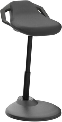 مقعد VIVO Sit Stand Perch للمنزل والمكتب، كرسي مكتب متذبذب غير قابل للانزلاق، مقعد بار قائم قابل للتعديل، كرسي توازن الجلوس النشط مع مقعد مبطن، أسود، CHAIR-S01P in Saudi Arabia