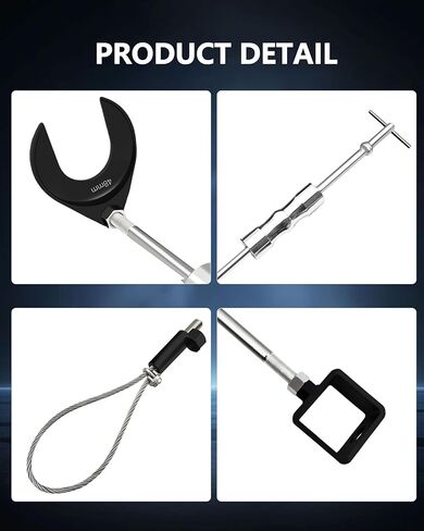 أداة سحب محور السيرة الذاتية مع مطرقة منزلق 5/8"-18 أداة إزالة مفصل السيرة الذاتية شديدة التحمل مع شوكة مفصل السيرة الذاتية، أداة إزالة محور السيرة الذاتية مع محول مفصل السيرة الذاتية الخارجي محول كابل فولاذي in Kuwait