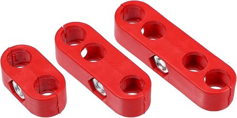 Unifizz 12pcs 7mm 8mm Spark Plug Wire Separators Kit,Spark Plug Wire Separators Plastic Kit,Plug Wire Divider Looms Ignition Wire Separators Holders,Engine Spark Plug Wire Separator Divider (Black) in Saudi Arabia