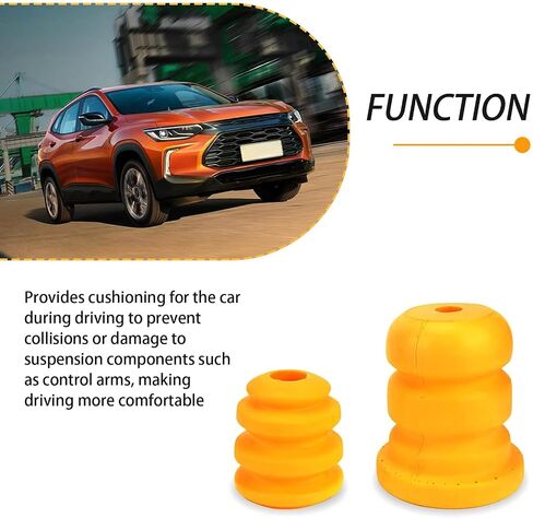 4 PCS Car Control Arm Bumper Shock Absorbing Buffer Blocks, Tight Fitting, Replacement OEM Number #15153958 15039397, Compatible with Chevrolet Savana 1500 Truck (Yellow) in Saudi Arabia