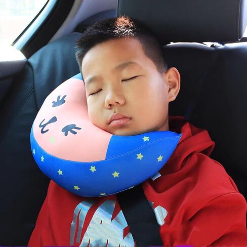 Kids Car Seat Travel Neck Pillow Soft Neck Support Cushion Car Seat Belt Cover Cushion Pillow Car Seatbelt Shoulder Pad Head Neck Support Pillow Seat Strap Pillow for Car Airplane Pushchair Travel in Saudi Arabia