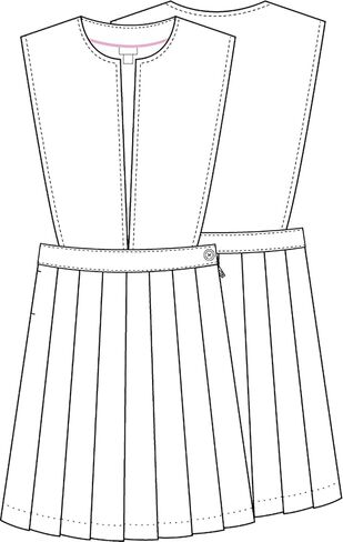 زي مدرسي للفصل الدراسي بناتي بشق أمامي موديل 72 in Kuwait