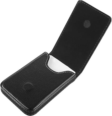 Business Card Holder Case PU Leather Business Card Organizer with Snap Closure, Vertical Pocket Design, Minimalist Rfid Blocking Wallet for Men Womencredit Cards and Id(1 PCS) in Saudi Arabia