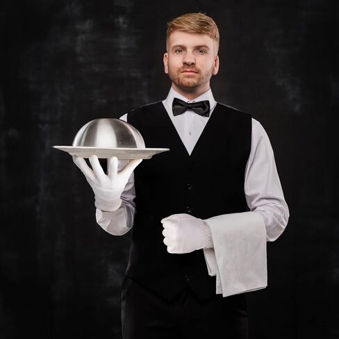 Yesland 6 أزواج من القفازات الموحدة البيضاء، قفازات قطنية ناعمة للاستعراض، قفازات رسمية لزي السهرة الرسمية، قفازات حارس الشرف للعملات المعدنية، فحص المجوهرات، مستحضرات التجميل، خادم الشرطة، جنازة in Kuwait