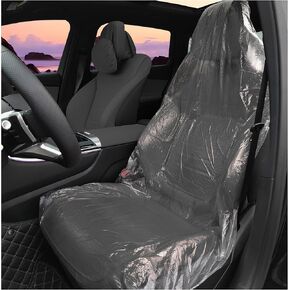 50PCS Disposable Car Seat Covers Provide Temporary Protection,Plastic Seat Covers for Cars Keep Car Interior Tidy,Universal Car Accessories & Car Seat Protector for Most Cars