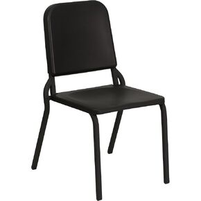 Flash Furniture Hercules Series High Density Plastic Stackable Melody Band/Music Chairs, Band-Pitch Style Stack Chairs for Band Rooms, Set of 5, Black