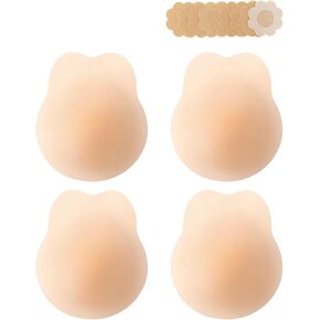 2024 Seamless Cakes Ultra-Thin Lifting Sticky Petals Nipple Covers Strapless Adhesive Bras Silicone Breast Pasties