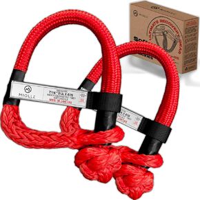 Synthetic USA Spectra Soft Shackle Recovery 7/16x6'' - 38,300 lbs MBS - Off-Road, Recovery, Towing & More - Braided Spectra Sleeve & Storage Bag Included