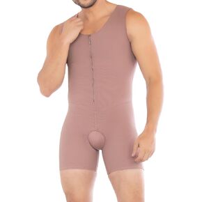 FAJAS DISENOS D'PRADA DELIE Faja Colombiana for Men 016 Mens Shapewear High Compression for Men with Frontal Zipper