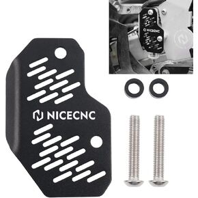 NICECNC Black Rear Master Cylinder Guard Protector Cover Compatible with Yamaha Raptor 700 700R 2006-2011,2013-2023/ Special Edition GYTR Edition YFZ 450 YFZ450R 450X XT600 1990-1995