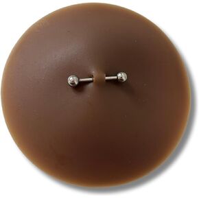 Silicone Nipple Cover with Piercing, Waterproof, Reusable Pasties with Fake Piercing Sexy Adult Prank